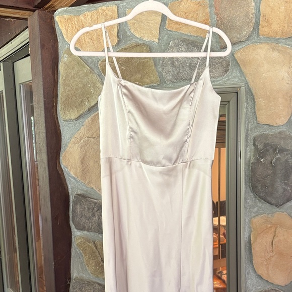 Birdy Grey Satin Cream Wedding Dress - Picture 1 of 4